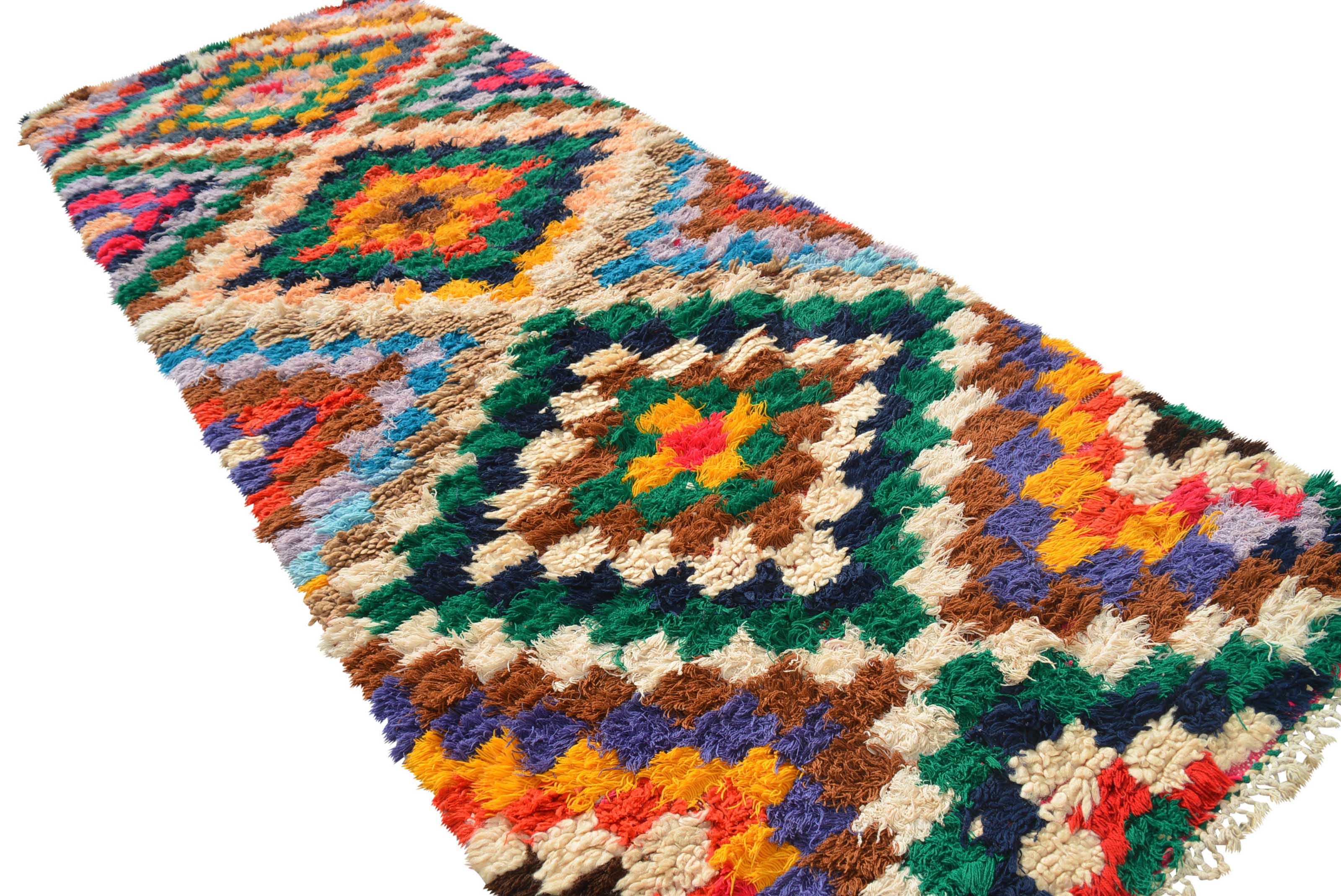 Vintage Moroccan Rug Red And Green Vintage Rug | Vintage Moroccan Rug illuminate collective 