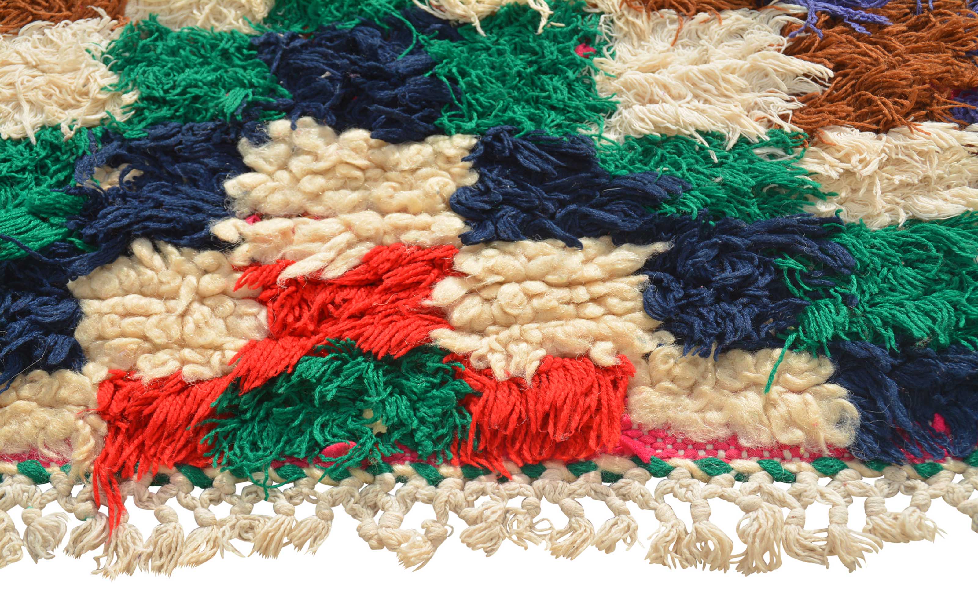 Vintage Moroccan Rug Red And Green Vintage Rug | Vintage Moroccan Rug illuminate collective 