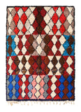 Vintage Moroccan Rug Red And White Vintage Rug | Vintage Hand Knotted Rug | Illuminate Collective illuminate collective 