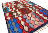 Vintage Moroccan Rug Red And White Vintage Rug | Vintage Hand Knotted Rug | Illuminate Collective illuminate collective 