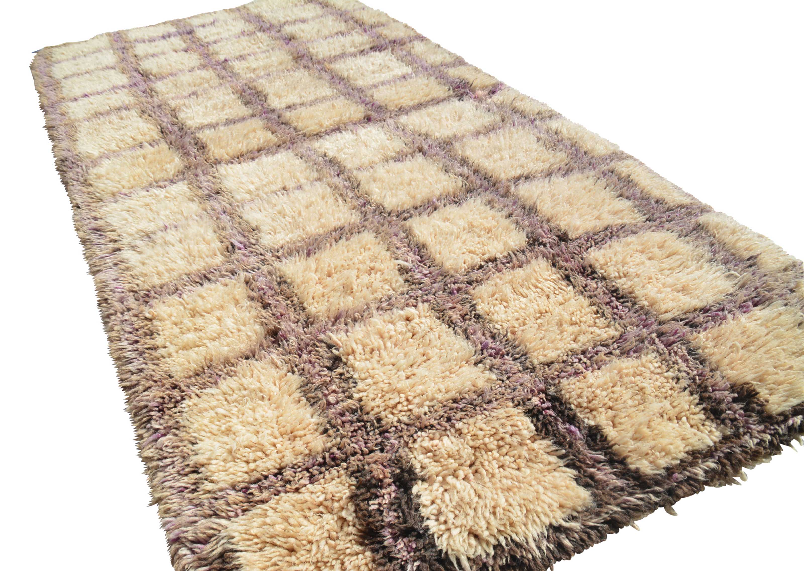 Vintage Moroccan Rug Red And White Vintage Rug | Vintage Hooked Rugs | Illuminate Collective illuminate collective 