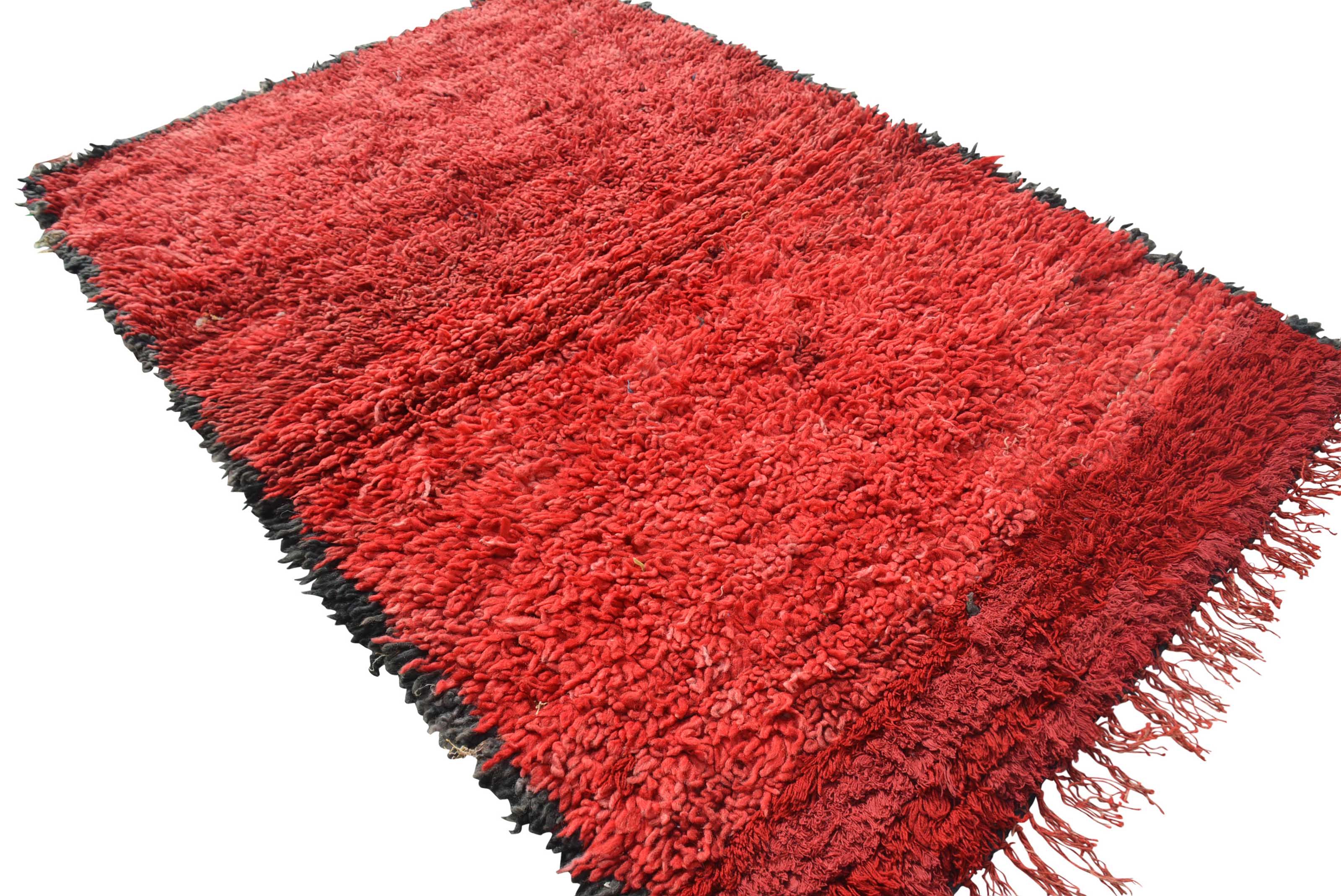 Vintage Moroccan Rug Red Vintage Rug | Black And Red Rugs illuminate collective 