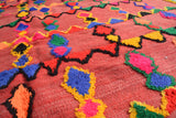 Vintage Moroccan Rug Red Vintage Rug | Pink and Red Rug illuminate collective