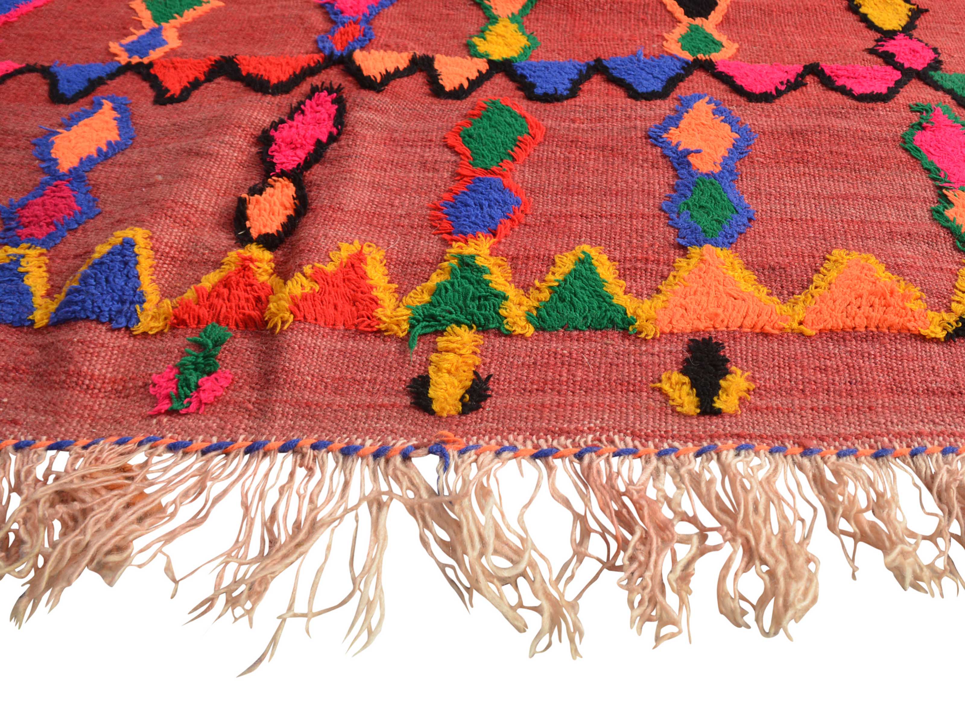 Vintage Moroccan Rug Red Vintage Rug | Pink and Red Rug illuminate collective