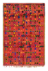 Vintage Moroccan Rug Red Vintage Rug | Pink and Red Rug illuminate collective