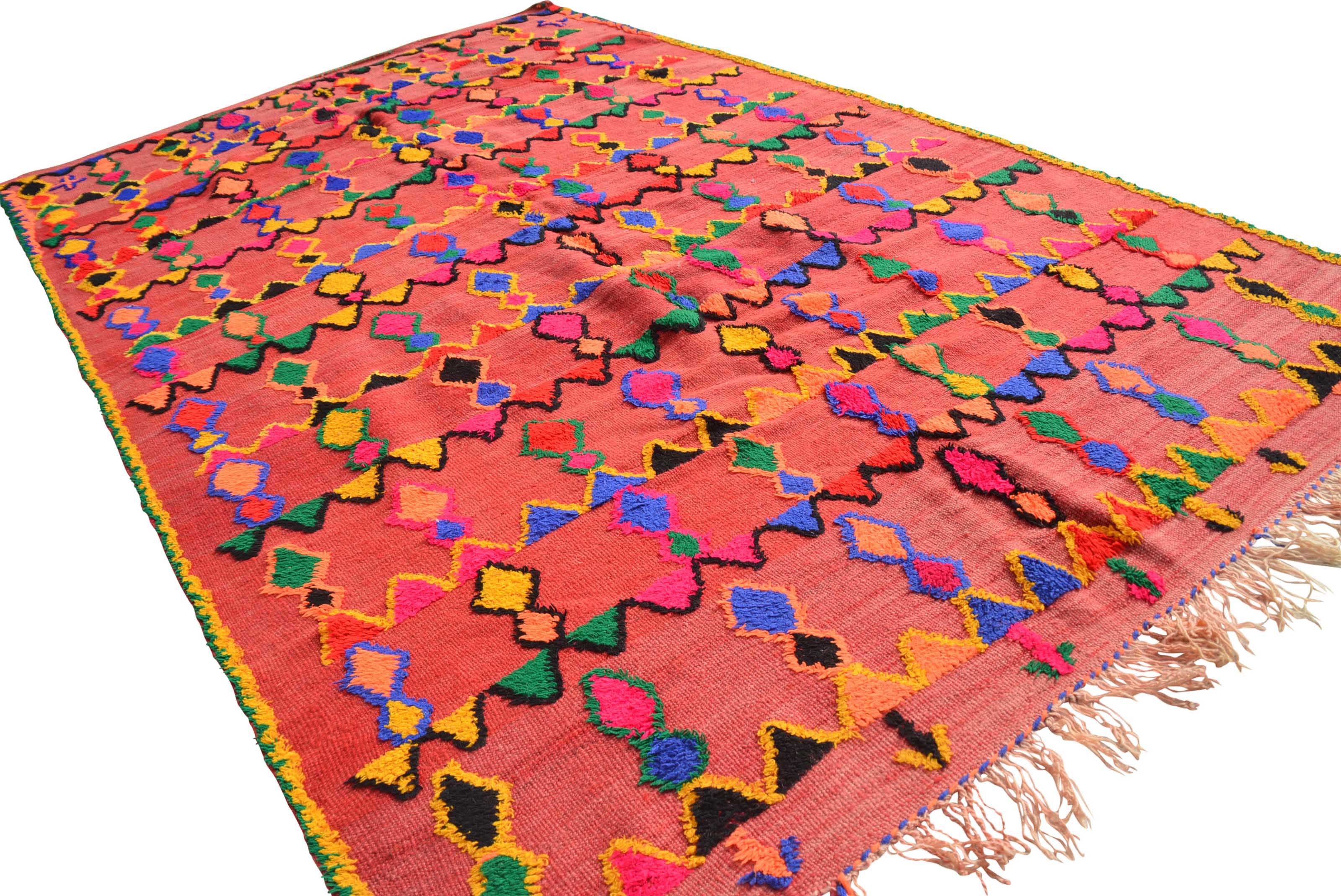 Vintage Moroccan Rug Red Vintage Rug | Pink and Red Rug illuminate collective