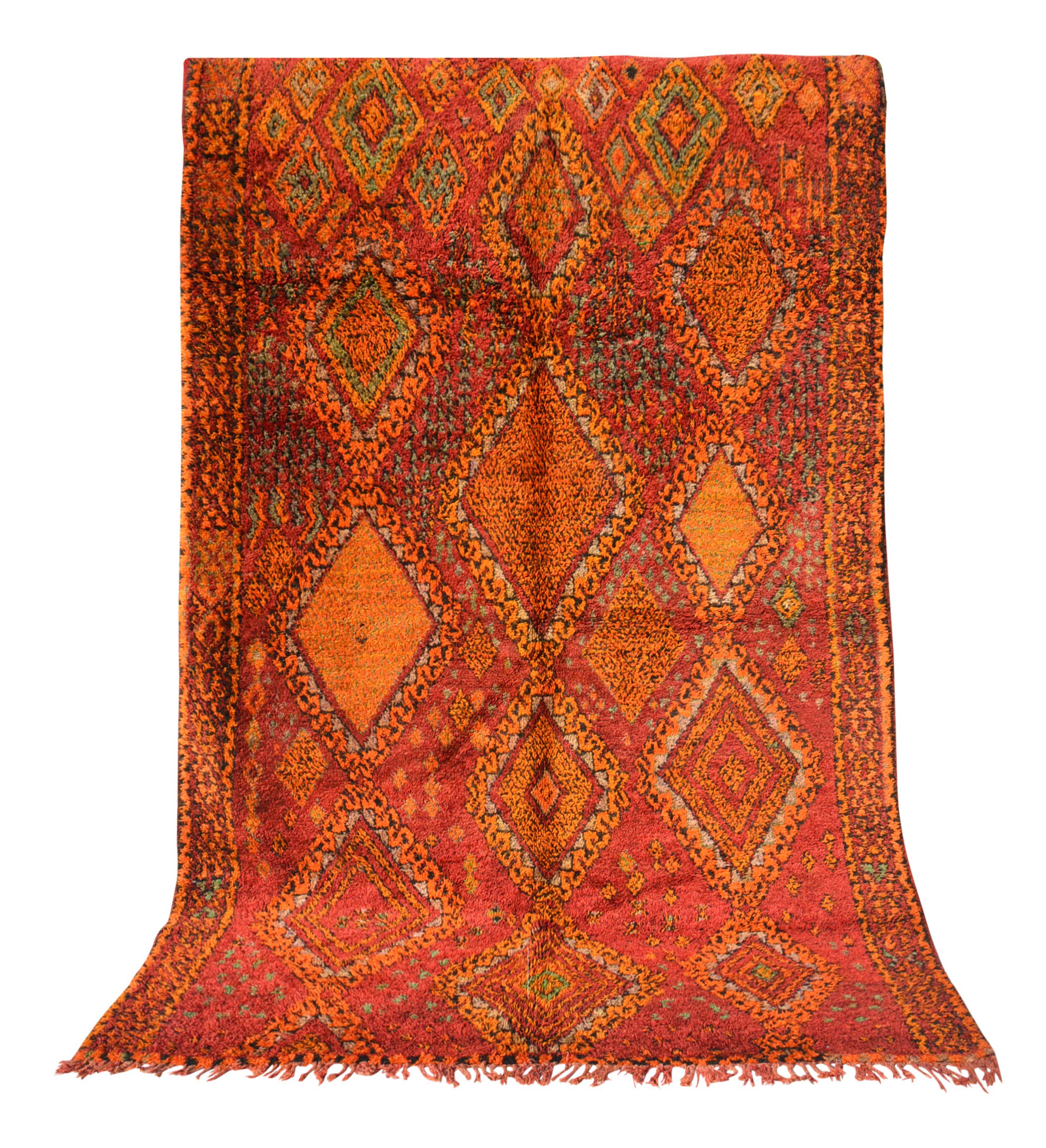 Vintage Moroccan Rug  Red Vintage Rug - Vintage Wool Rugs - Illuminate Collective illuminate collective