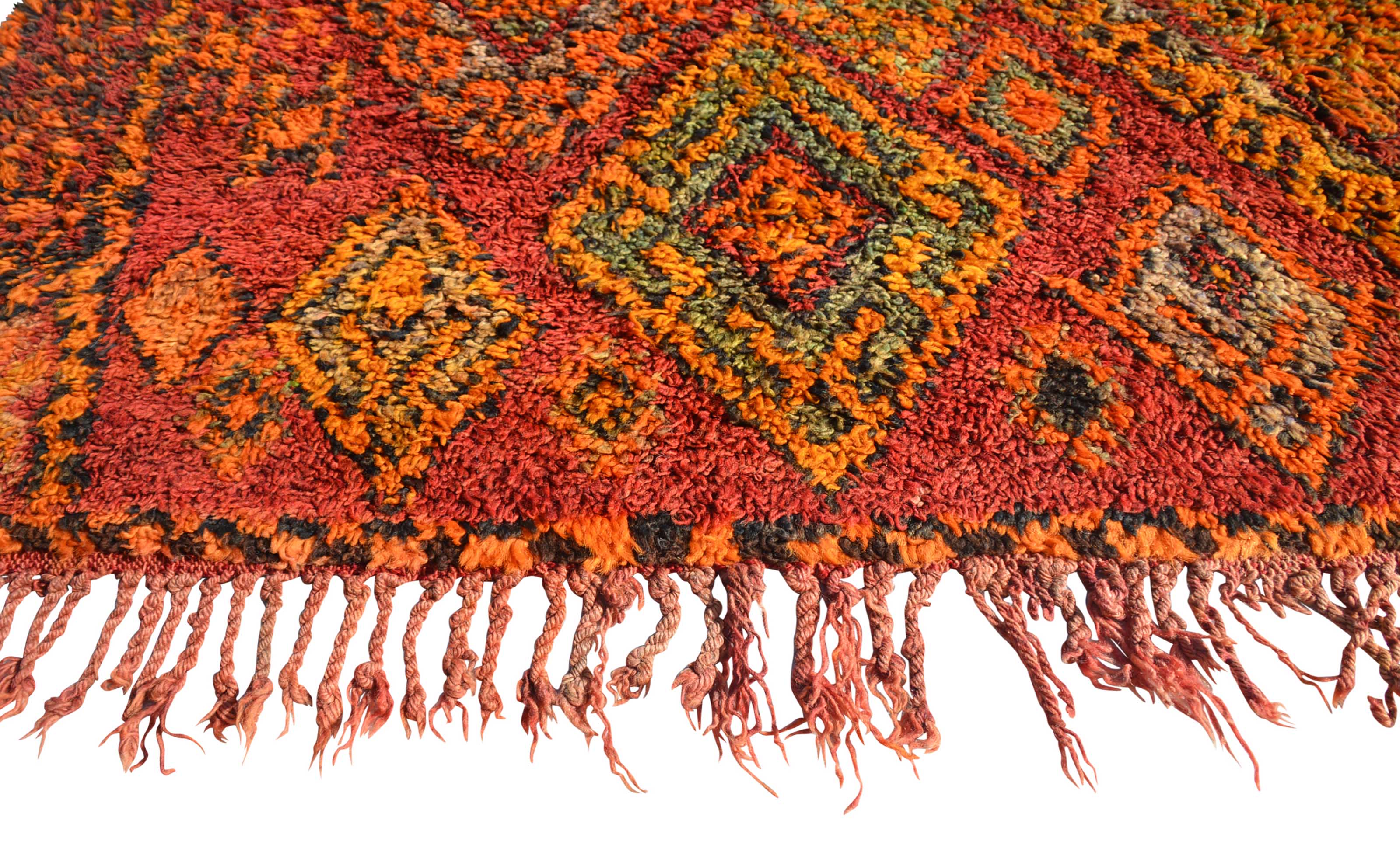 Vintage Moroccan Rug  Red Vintage Rug - Vintage Wool Rugs - Illuminate Collective illuminate collective