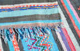Vintage Moroccan Rug Shaggy Stripes Vintage Shag Rug - Add a touch of retro style to your home illuminate collective
