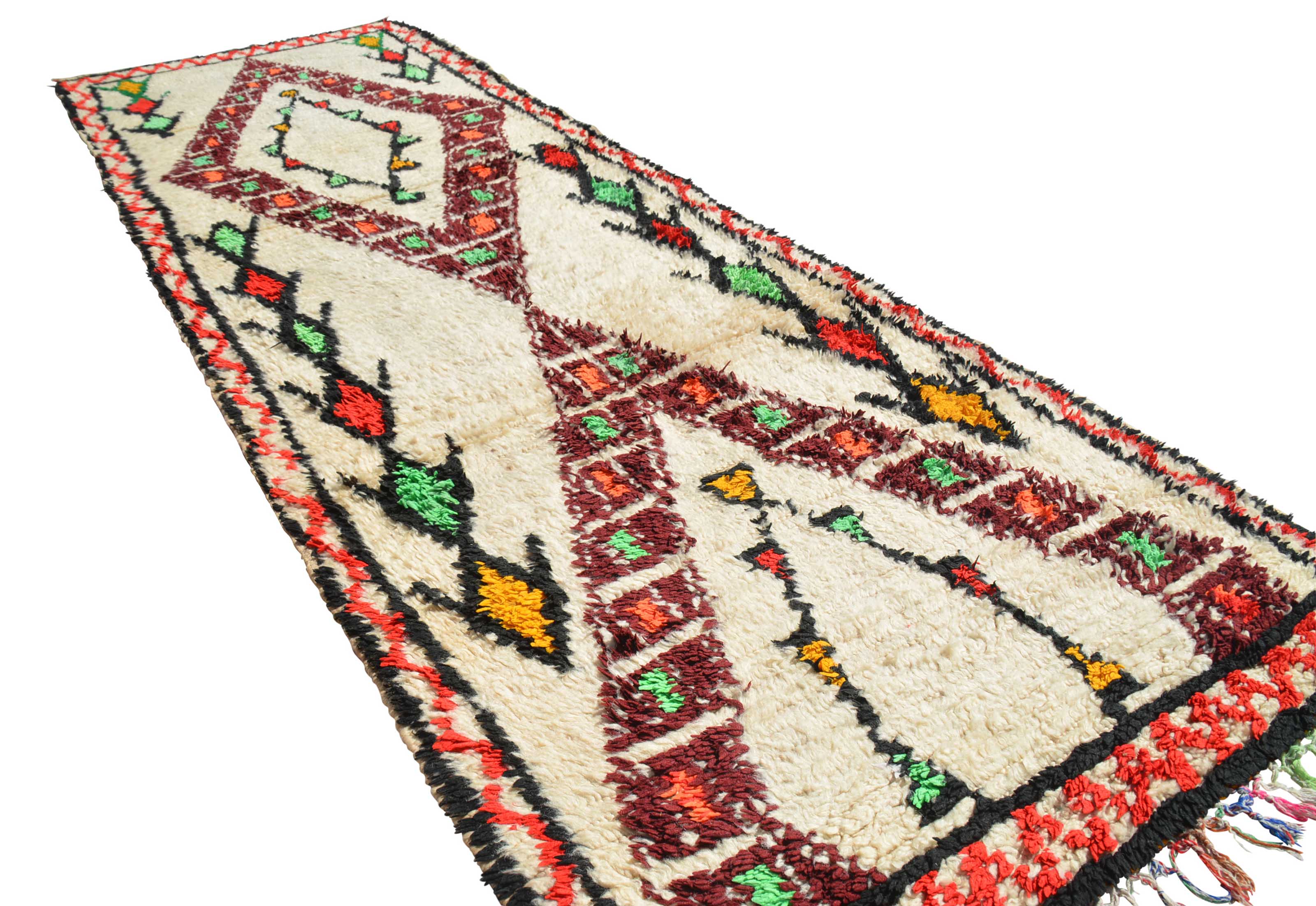 Vintage Moroccan Rug Solo Vintage Rug - 3'1" x 10'3" - 0.94m x 3.12m - Vintage Moroccan Rug illuminate collective 