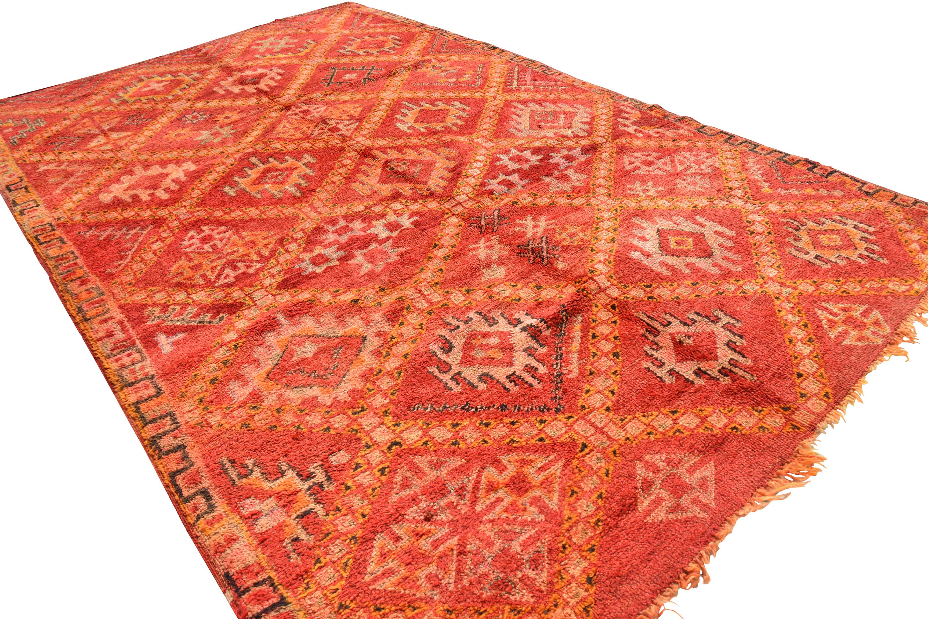 Vintage Moroccan Rug The Vintage Rug Shop - Red Vintage Rug - Illuminate Collective Illuminate Collective