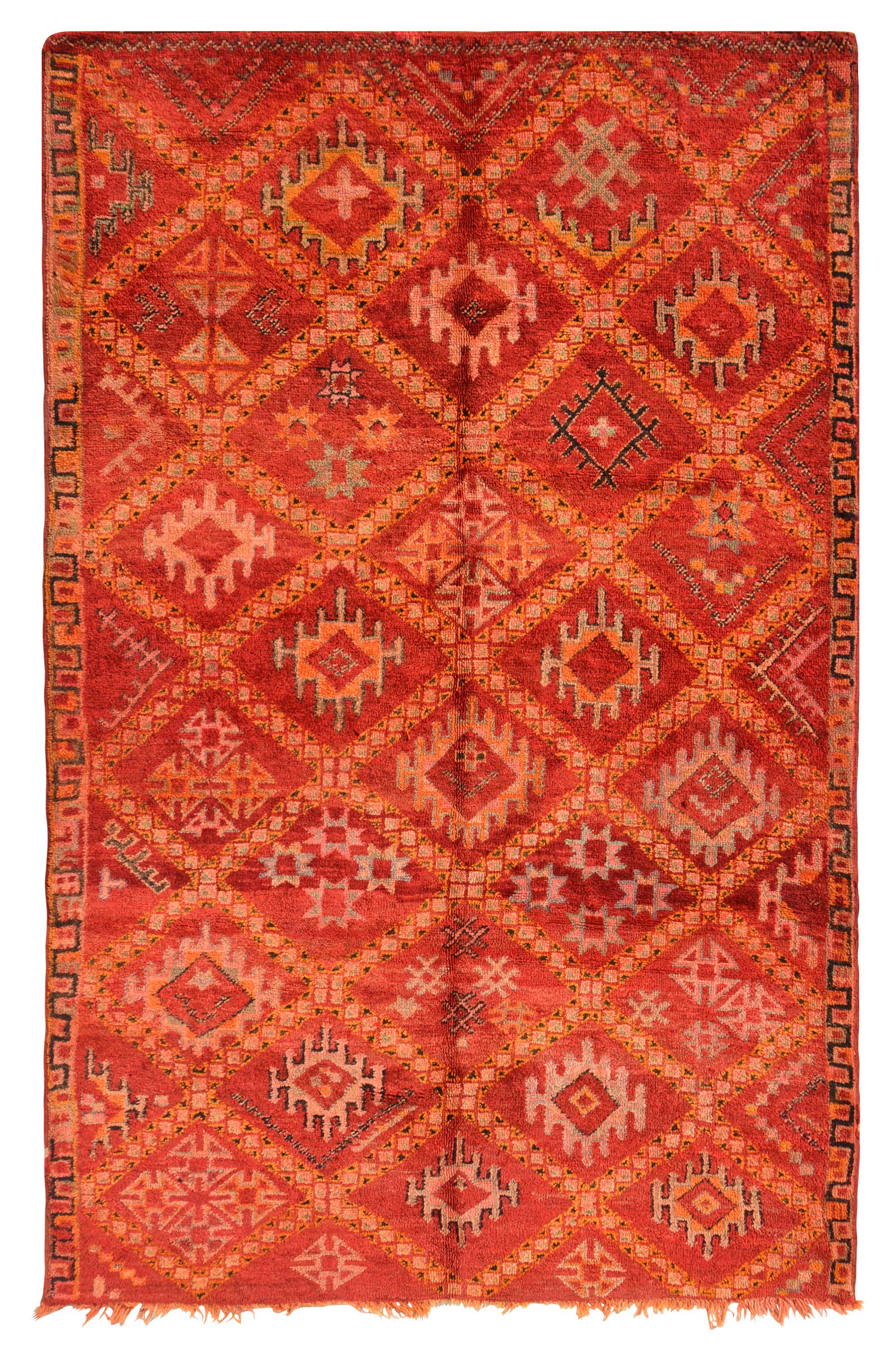 Vintage Moroccan Rug The Vintage Rug Shop - Red Vintage Rug - Illuminate Collective Illuminate Collective