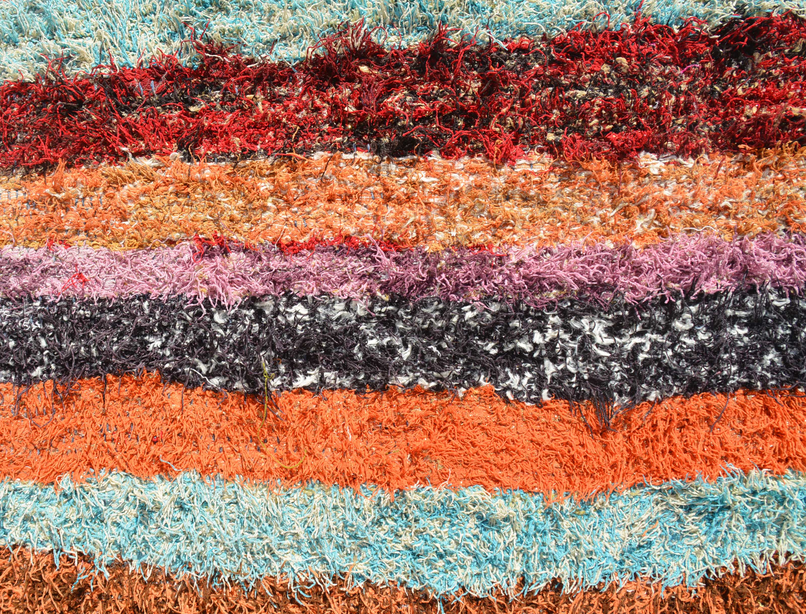 Vintage Moroccan Rug Vibrant Vintage Bright Rag Rug - Add a splash of color to your home illuminate collective