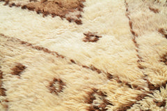Vintage Moroccan Rug Vintage Art Deco Rugs - White And Brown Rugs - Illuminate Collective illuminate collective