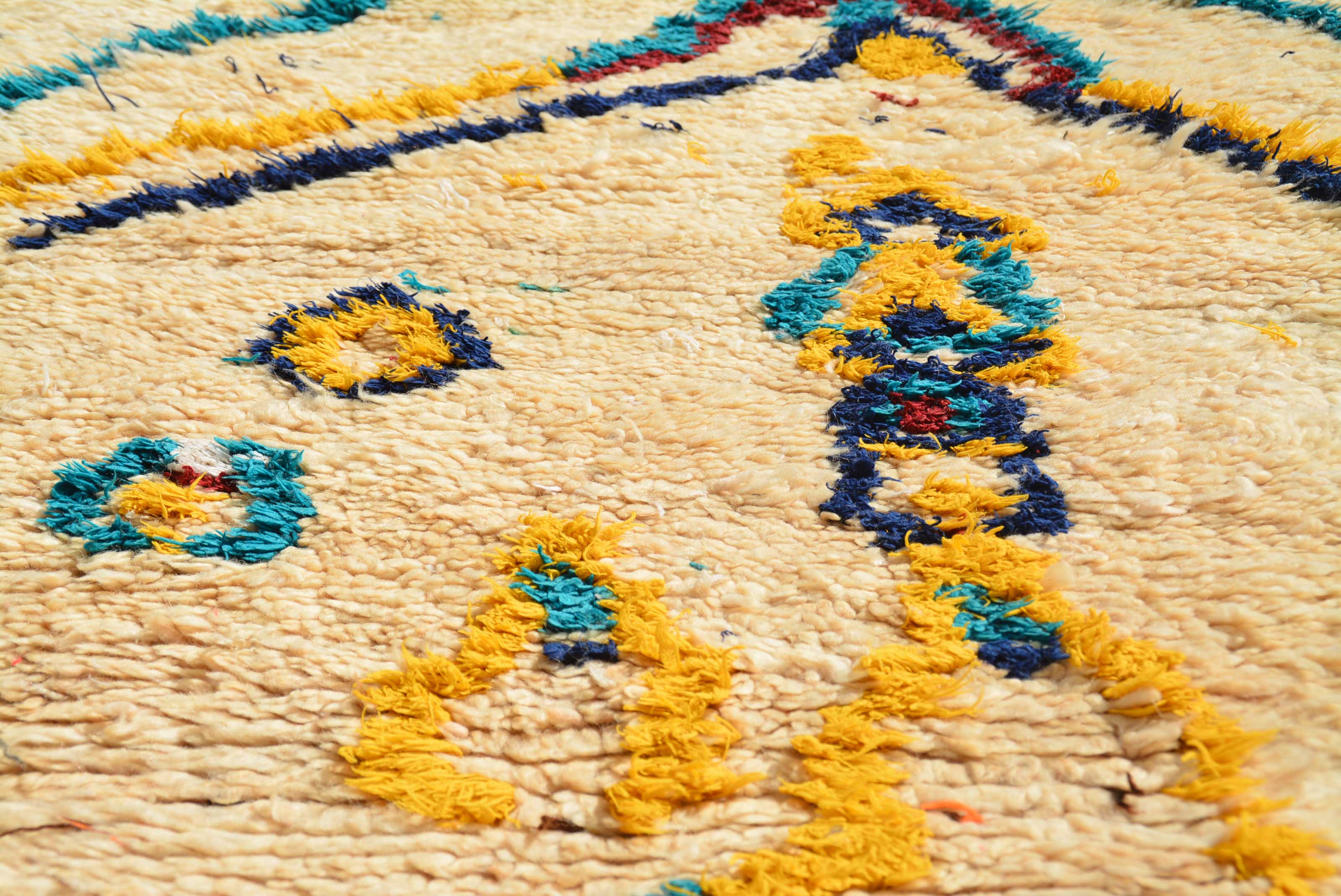 Vintage Moroccan Rug Vintage Blue Rugs | Vintage Distressed Rug illuminate collective 