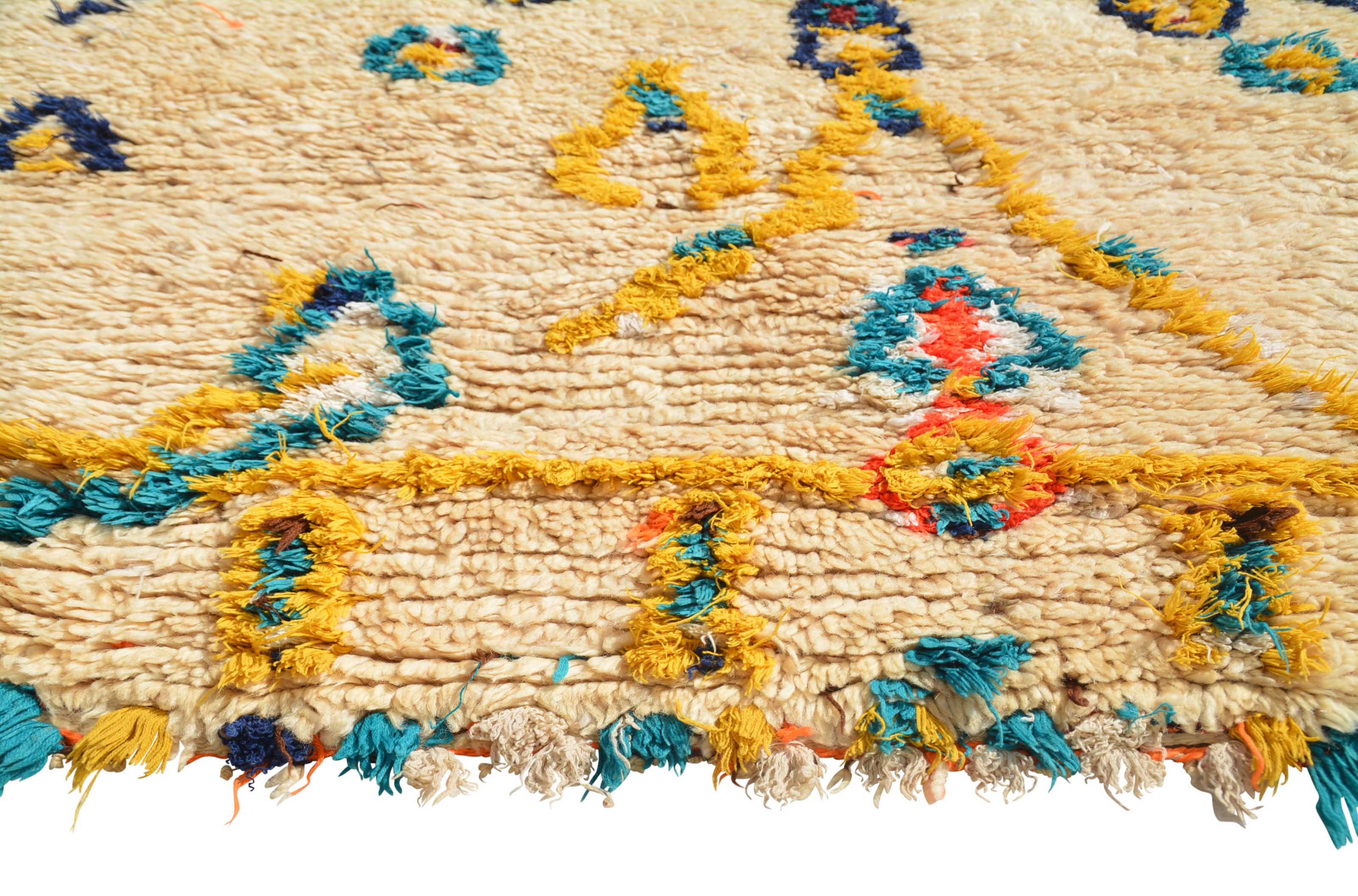 Vintage Moroccan Rug Vintage Blue Rugs | Vintage Distressed Rug illuminate collective 