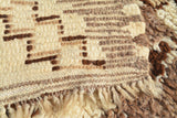 Vintage Moroccan Rug Vintage Distressed Area Rugs - White And Brown Rugs - Illuminate Collective illuminate collective 