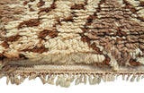 Vintage Moroccan Rug Vintage Distressed Area Rugs - White And Brown Rugs - Illuminate Collective illuminate collective 