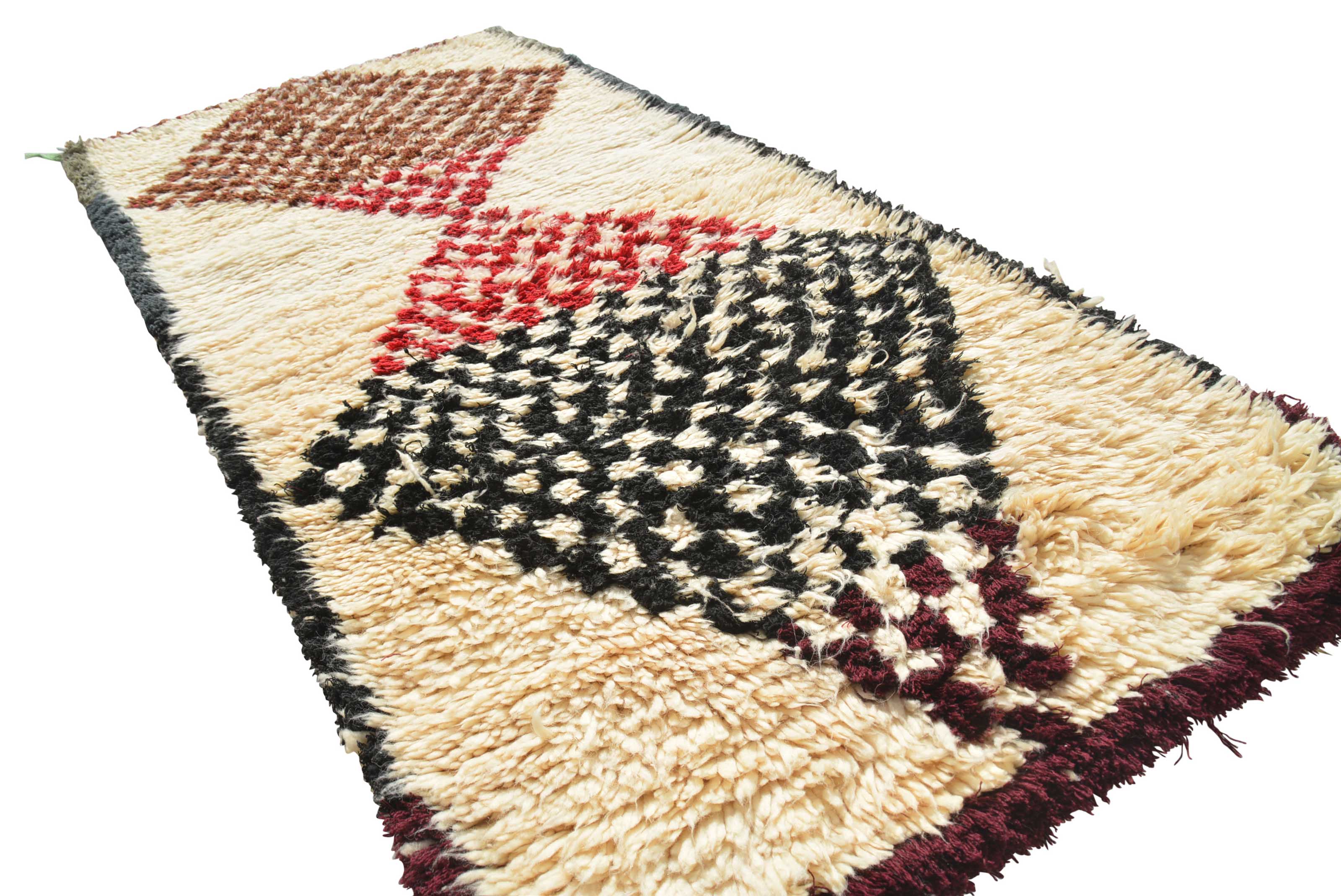 Vintage Moroccan Rug Vintage Farmhouse Rugs | Vintage Medium Size Moroccan Rug | Berber Rug | Illuminate Collective illuminate collective