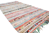 Vintage Moroccan Rug Vintage flatweave Cotton Rug Illuminate Collective