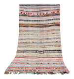 Vintage Moroccan Rug Vintage flatweave Cotton Rug Illuminate Collective