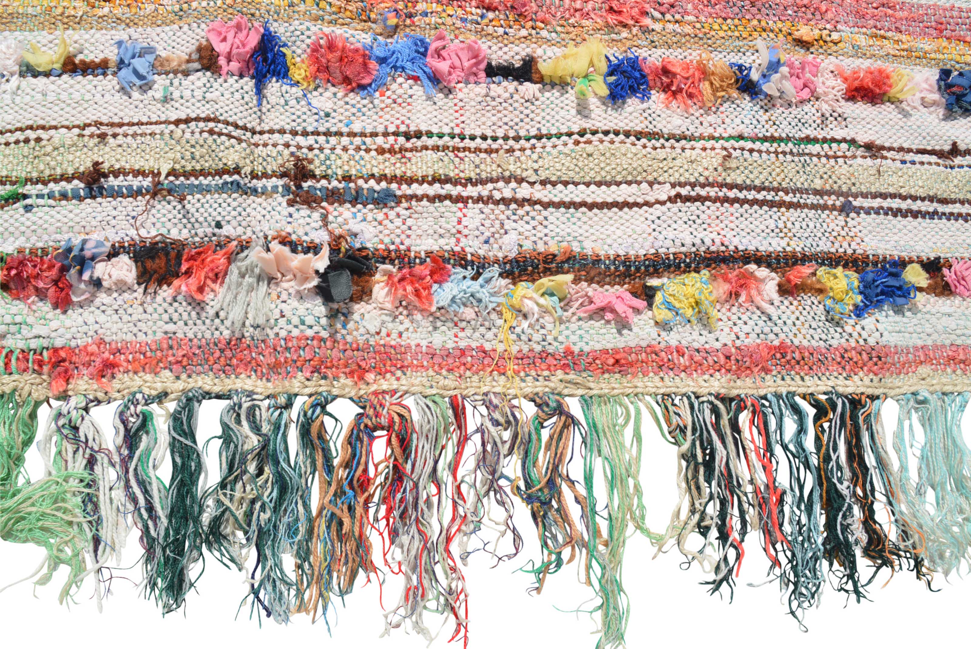 Vintage Moroccan Rug Vintage flatweave Cotton Rug Illuminate Collective
