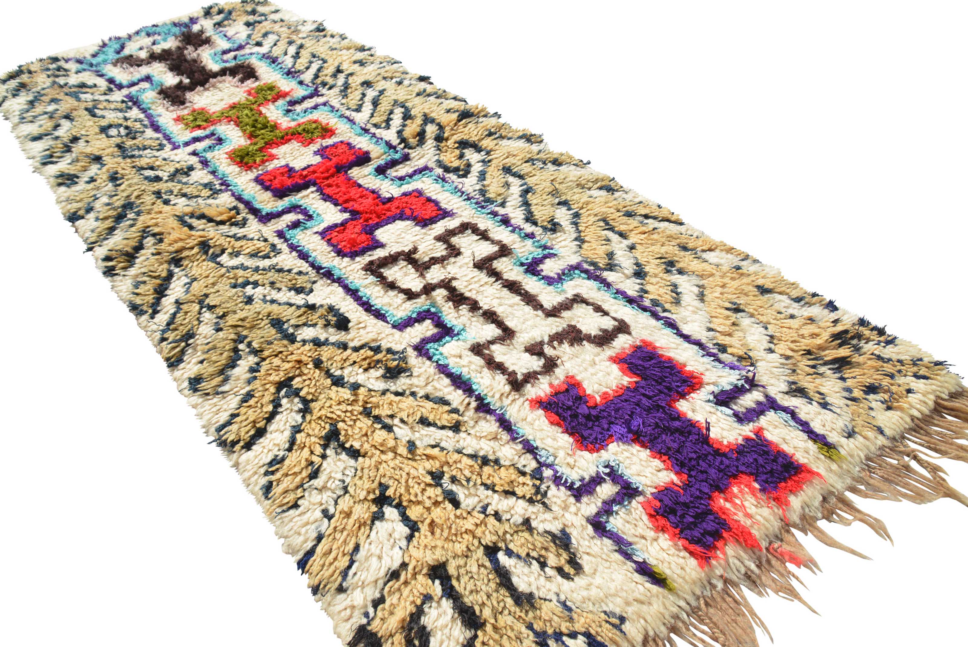 Vintage Moroccan Rug Vintage Hand Knotted Rugs - Illuminate Collective illuminate collective 