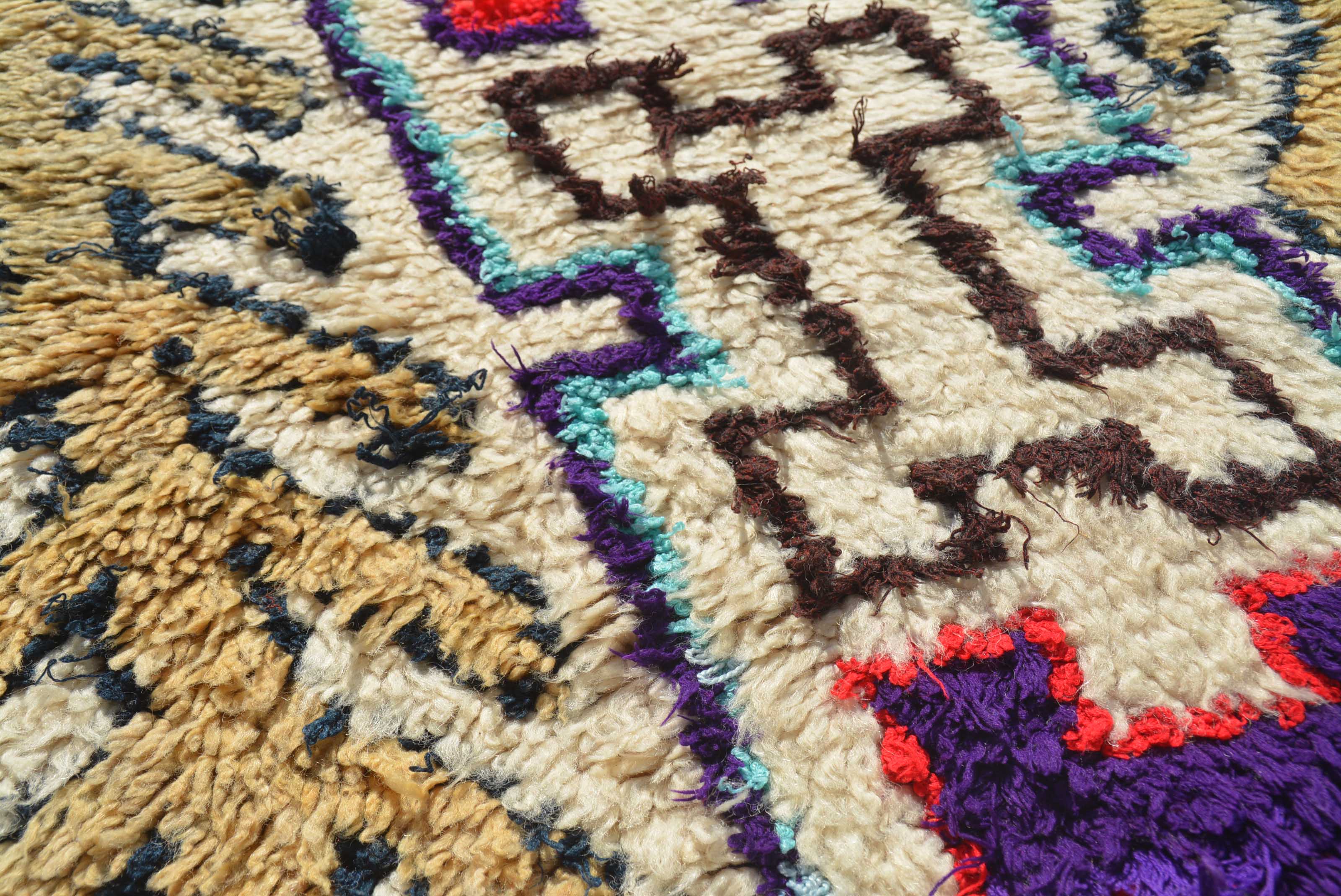 Vintage Moroccan Rug Vintage Hand Knotted Rugs - Illuminate Collective illuminate collective 