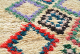 Vintage Moroccan Rug Vintage Hand Knotted Rugs | Moroccan Pattern Rug Medium Size | Illuminate Collective illuminate collective 