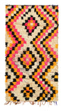 Vintage Moroccan Rug Vintage Hand Knotted Rugs Moroccan Style Rug Medium Size | Illuminate Collective illuminate collective 