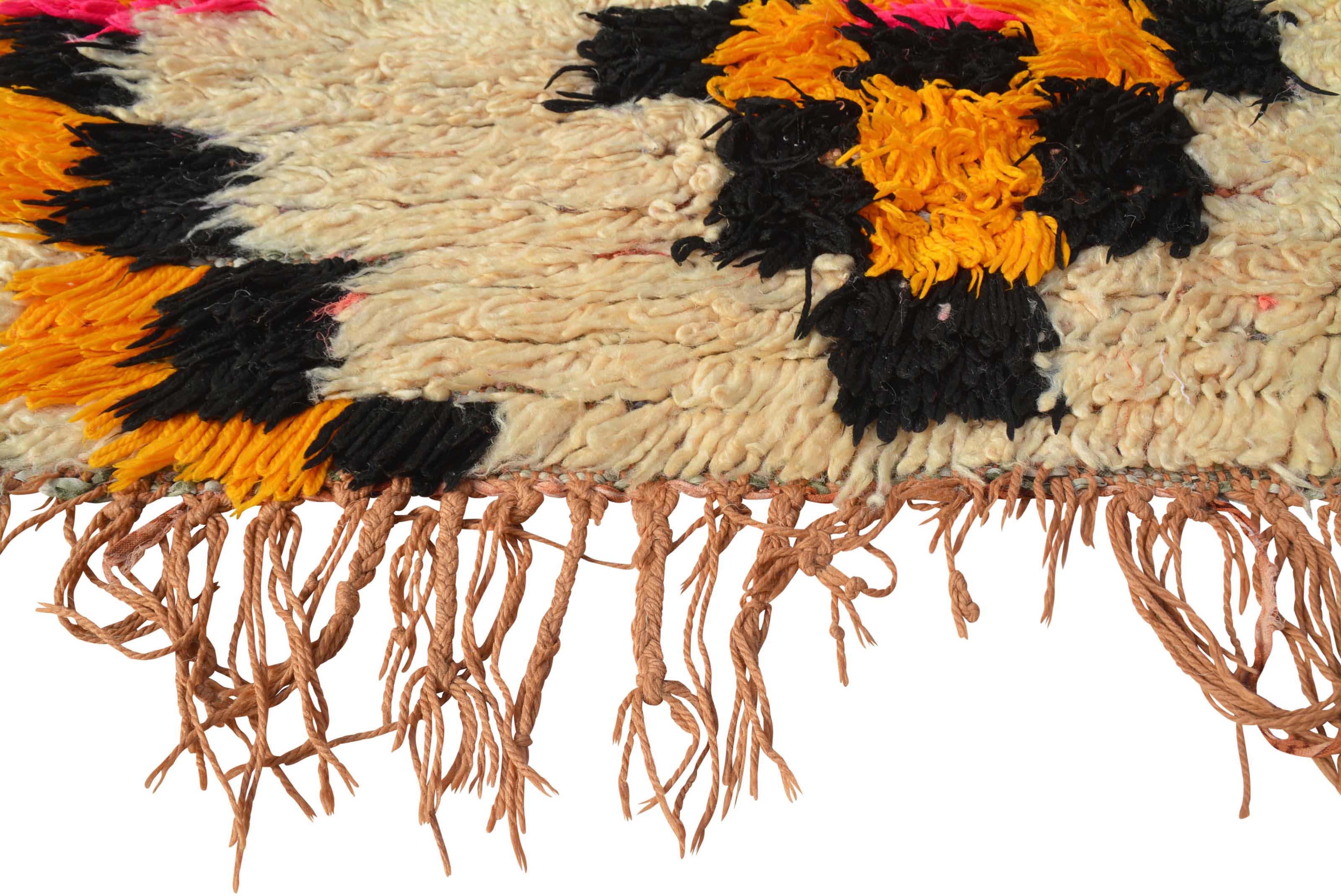 Vintage Moroccan Rug Vintage Hand Knotted Rugs Moroccan Style Rug Medium Size | Illuminate Collective illuminate collective 