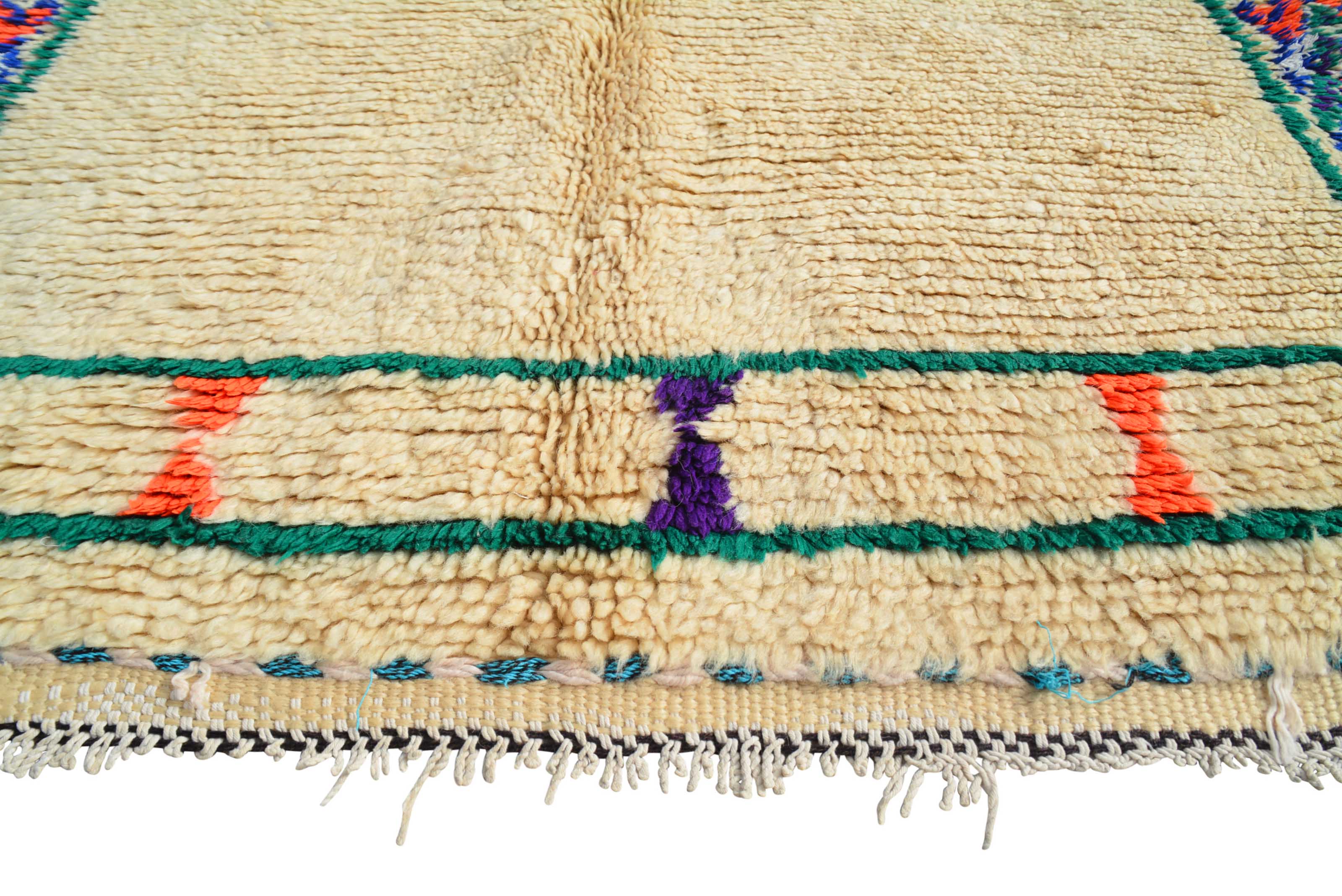 Vintage Moroccan Rug Vintage Hooked Rugs -  Blue Vintage Rugs - Illuminate Collective illuminate collective 