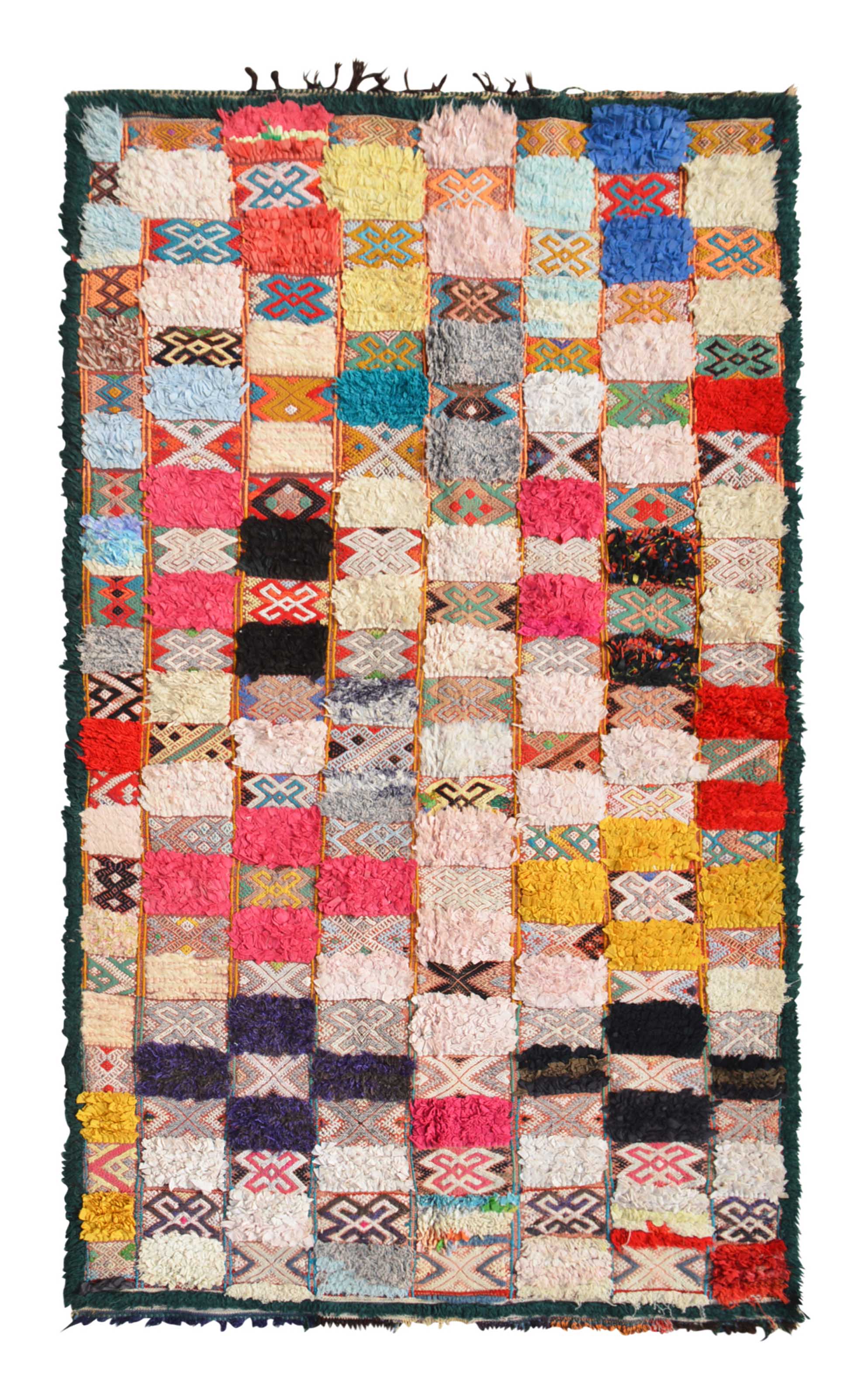 Vintage Moroccan Rug Vintage Hooked Rugs - Vintage Wool Rug - Illuminate Collective illuminate collective 