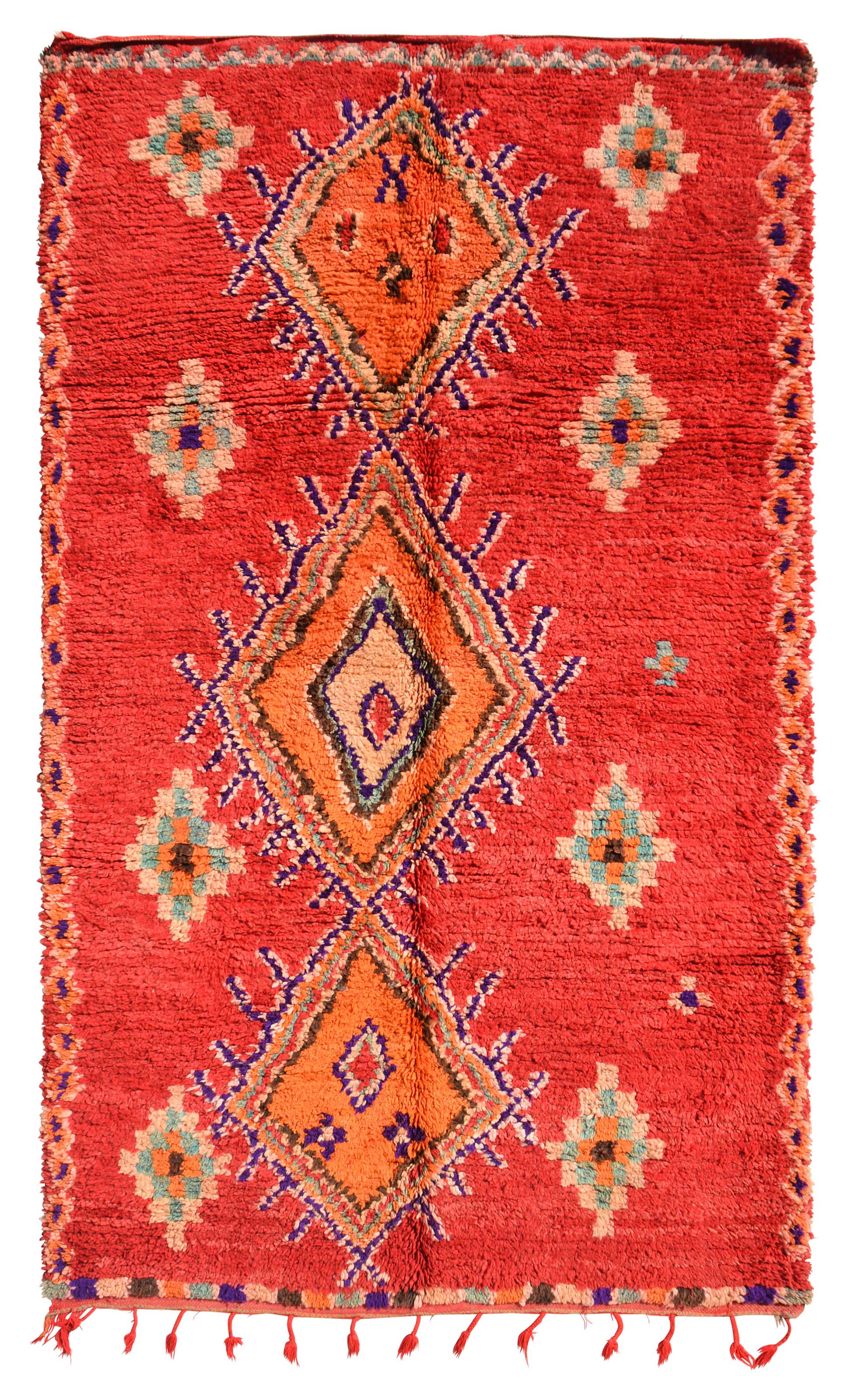 Vintage Moroccan Rug Vintage Inspired Rugs - Red And Pink Rug - Illuminate Collective illuminate collective