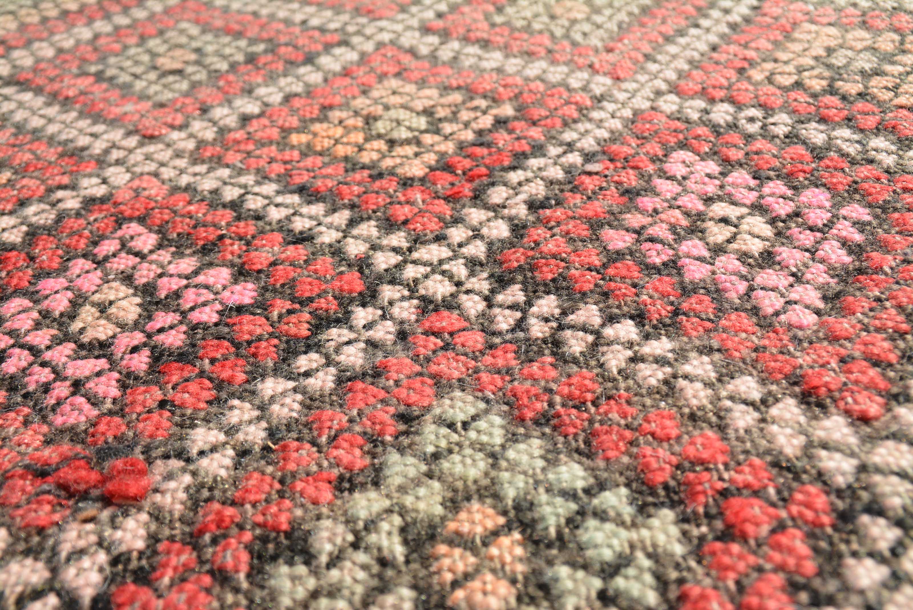 Vintage Moroccan Rug Vintage Latch Hook Rug Kits - Vintage Hooked Rugs - New Vintage Rug Illuminate Collective 