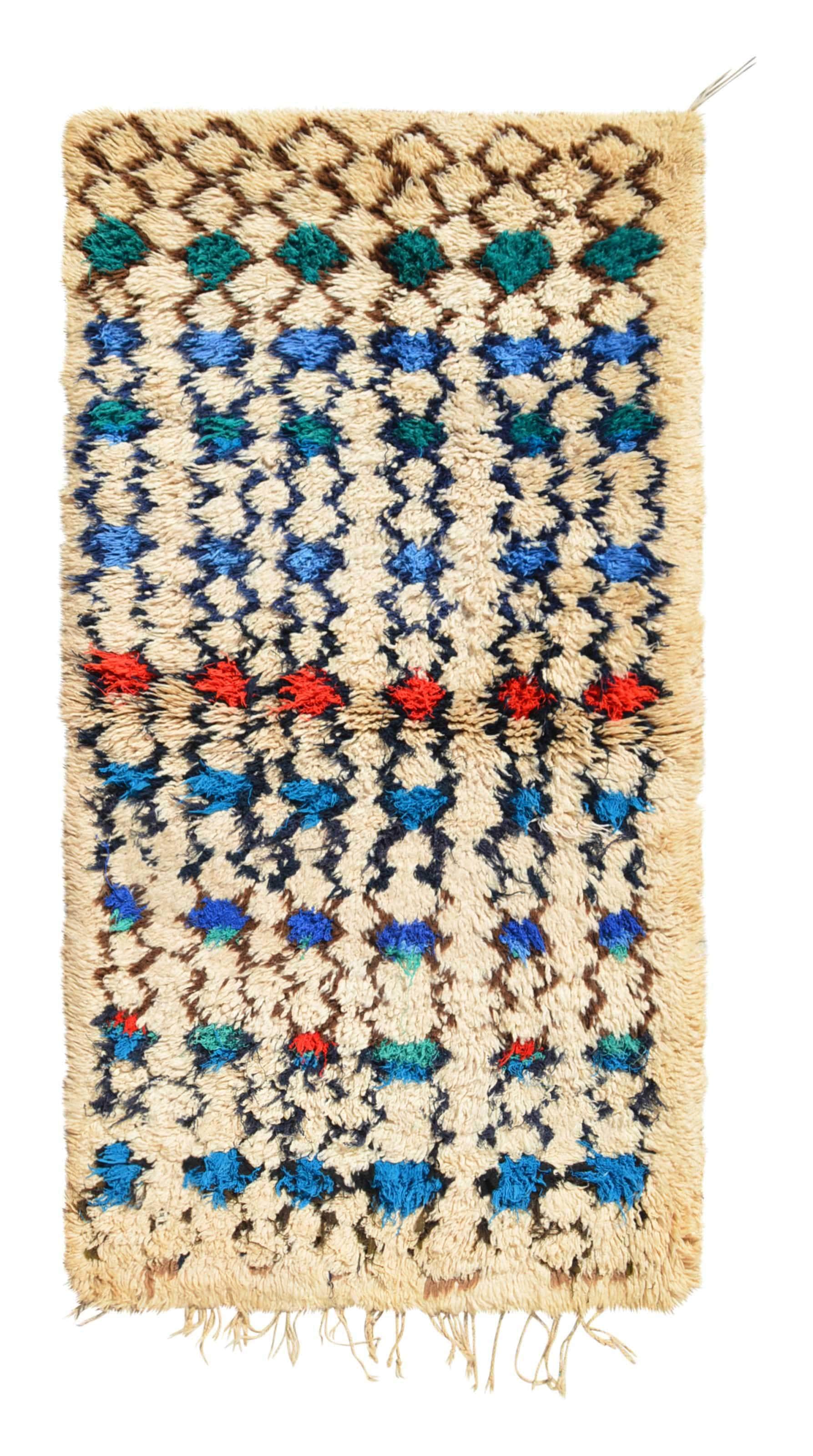 Vintage Moroccan Rug Vintage Moroccan Pattern Rug | Wool Shag Rug | Vintage Wool Rugs | Illuminate Collective illuminate collective 