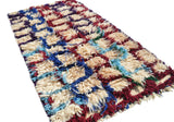 Vintage Moroccan Rug Vintage Moroccan Rug  -  Brown And Blue Rugs - Brown Vintage Rugs illuminate collective 
