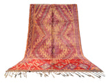 Vintage Moroccan Rug Vintage Moroccan Rug - Orange And Red Rug - Purple Runners Rugs illuminate collective