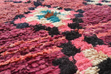 Vintage Moroccan Rug Vintage Moroccan Rug - White And Pink Rug - Illuminate Collective illuminate collective 