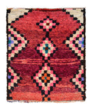 Vintage Moroccan Rug Vintage Moroccan Rug - White And Pink Rug - Illuminate Collective illuminate collective 