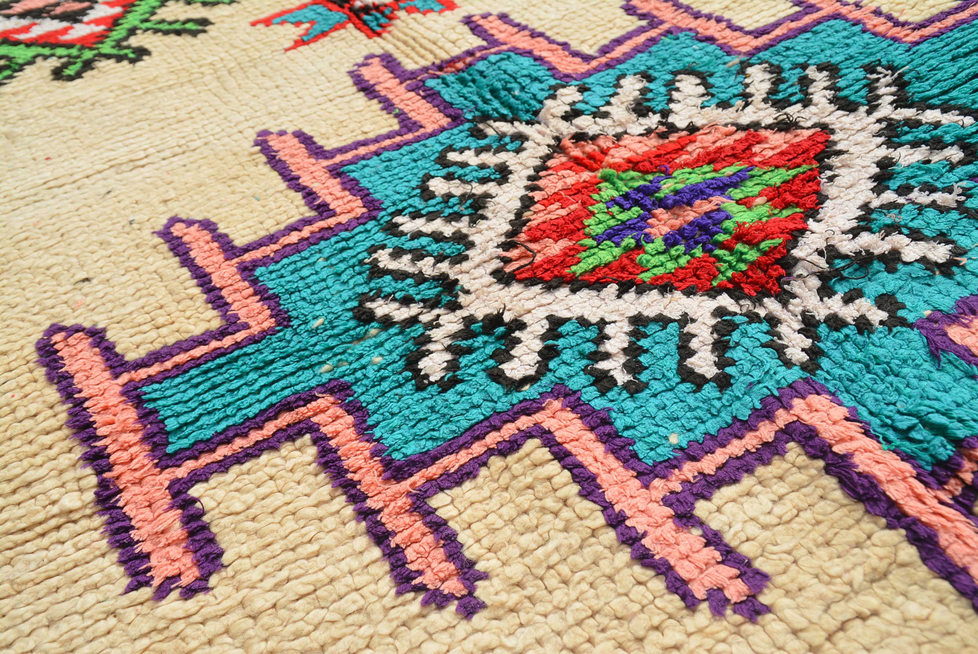 Vintage Moroccan Rug Vintage Retro Rugs - Vintage Hooked Rugs - Illuminate Collective illuminate collective