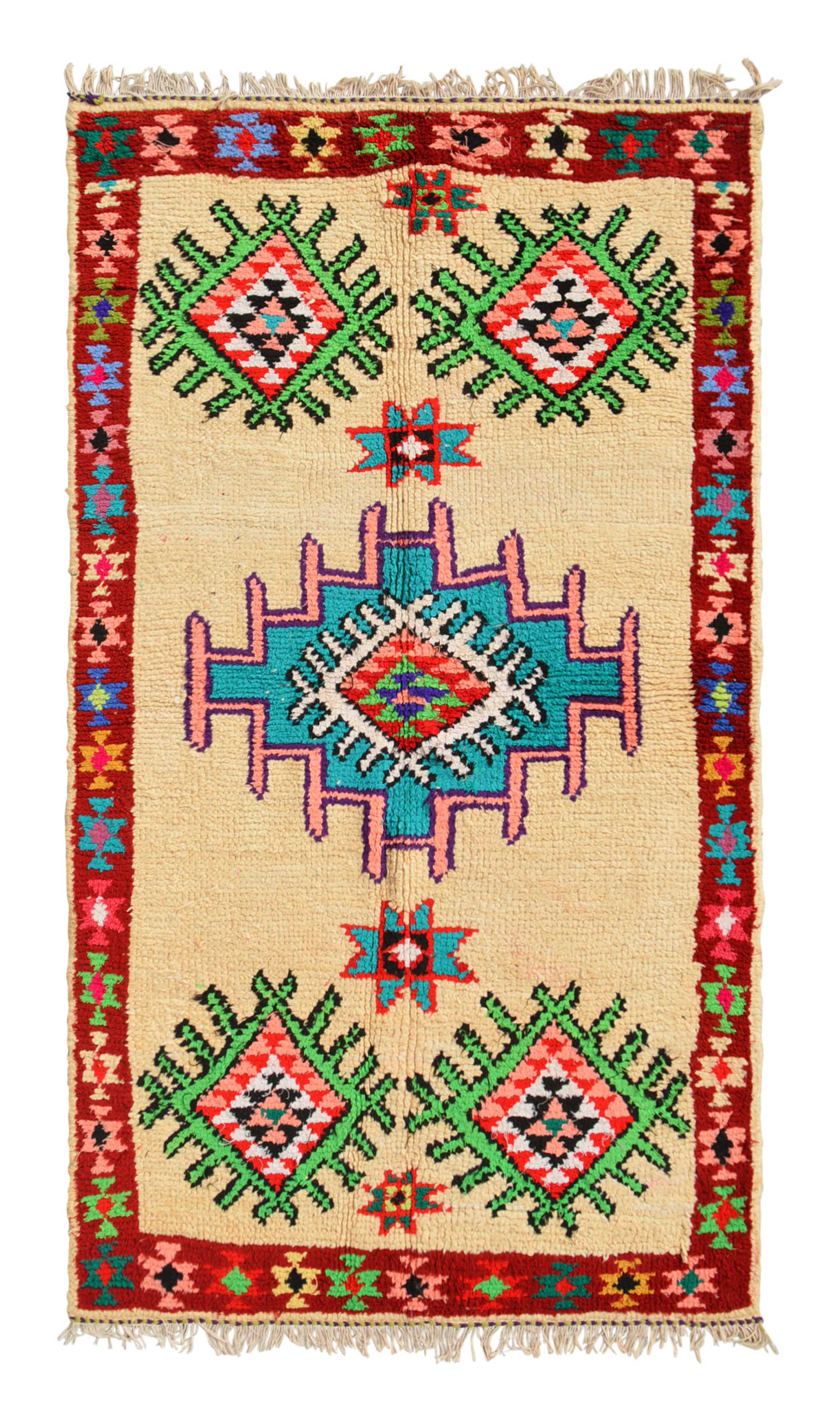 Vintage Moroccan Rug Vintage Retro Rugs - Vintage Hooked Rugs - Illuminate Collective illuminate collective