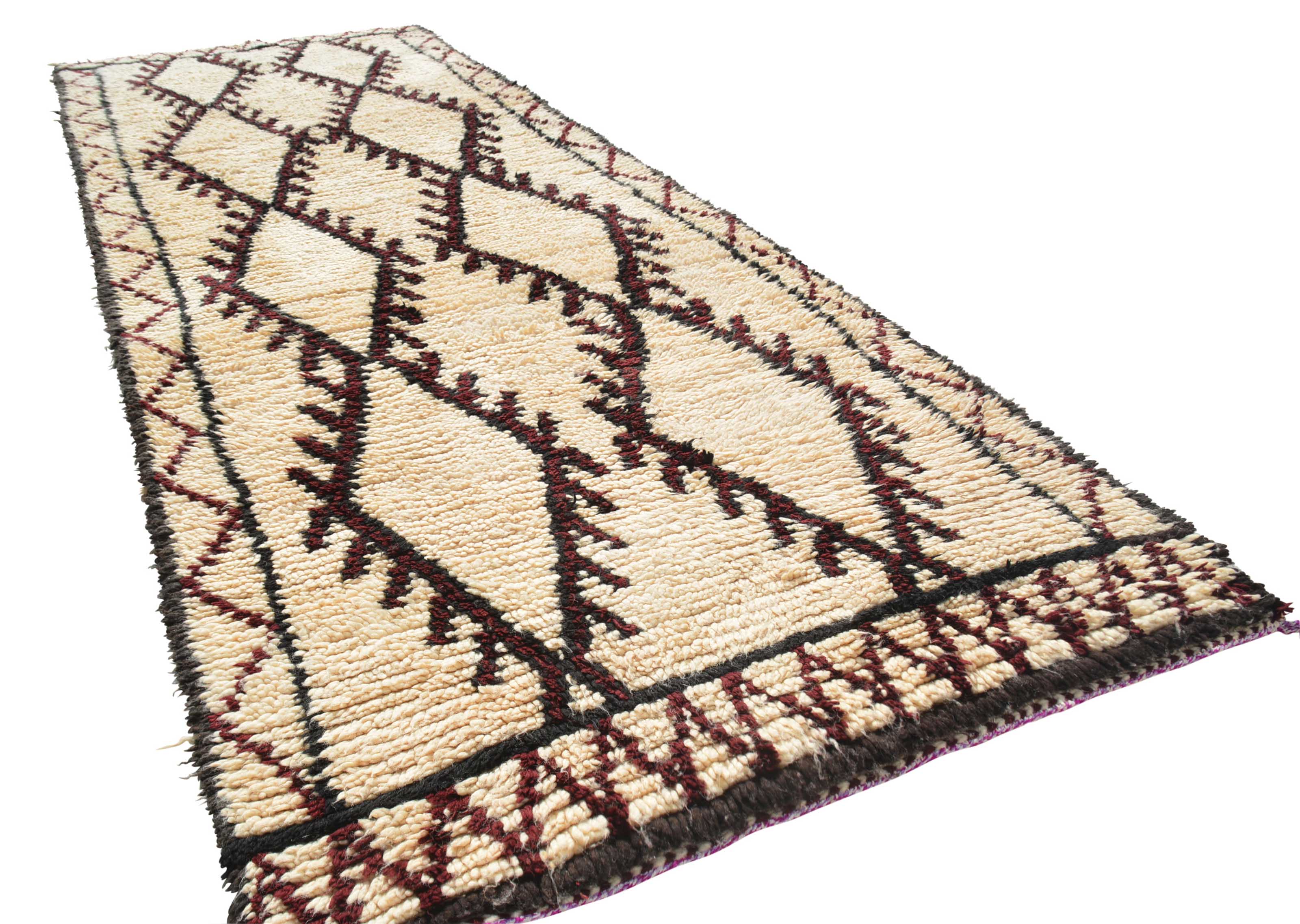 Vintage Moroccan Rug  - Vintage Rug Shop - Brown And Black Rugs