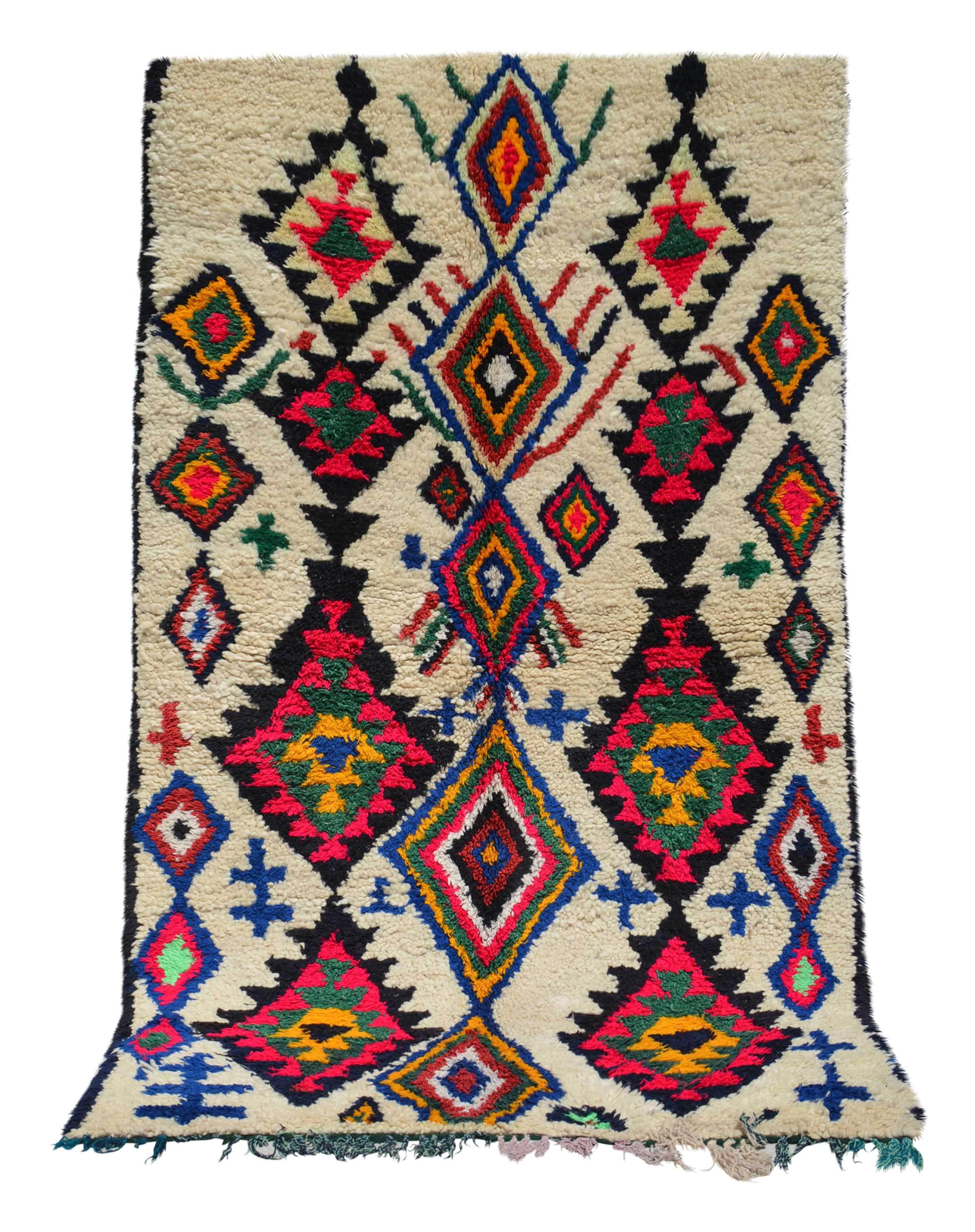 Vintage Moroccan Rug  Vintage Rugs Blue - Vintage Moroccan Rug - Illuminate Collective Illuminate Collective 