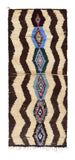 Vintage Moroccan Rug Vintage Rugs Cheap | Blue and Brown Rugs illuminate collective 