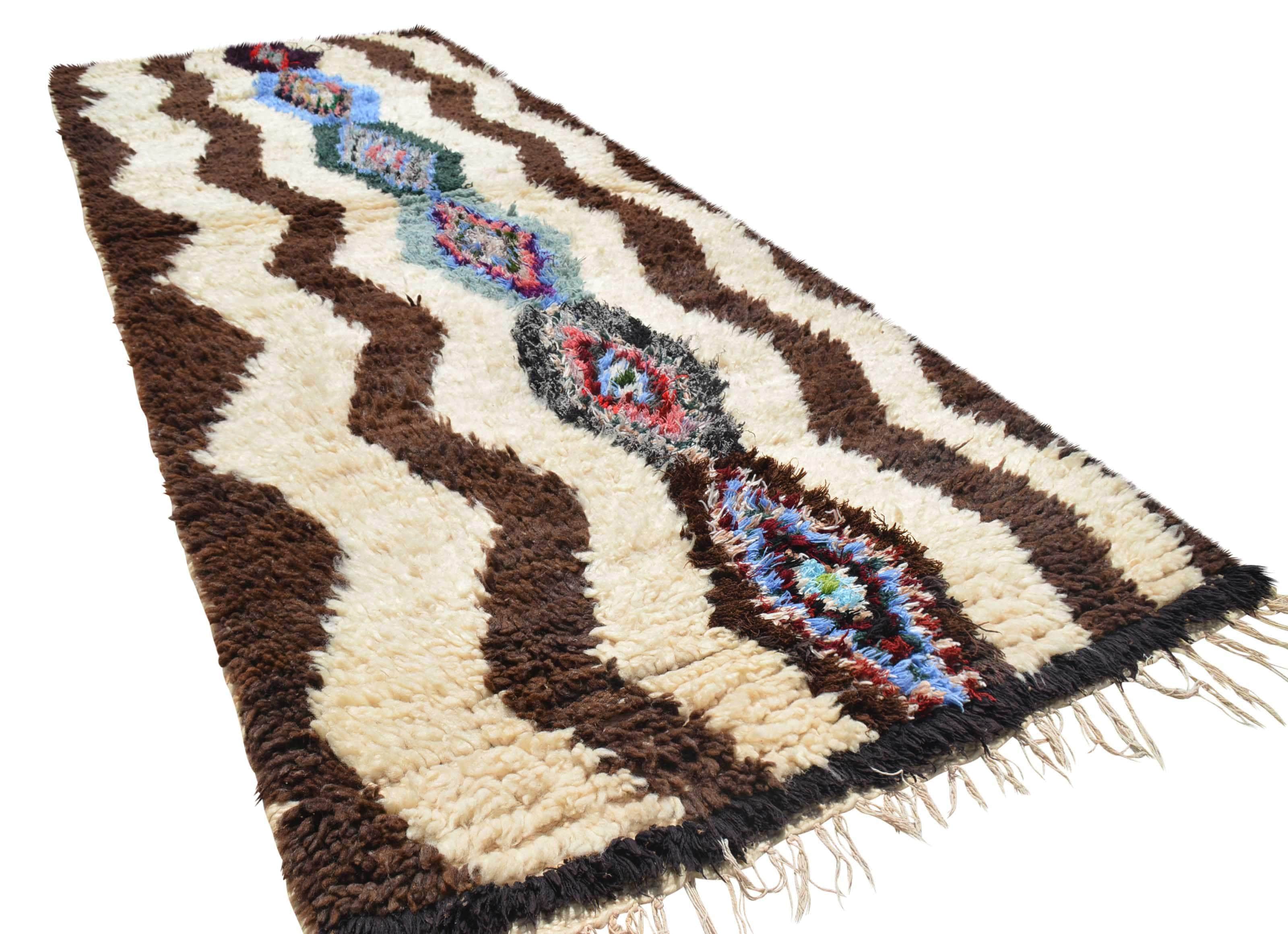Vintage Moroccan Rug Vintage Rugs Cheap | Blue and Brown Rugs illuminate collective 