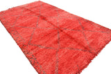 Vintage Moroccan Rug Vintage Shag Rug - Red Beni Ourian Rug - Illuminate Collective Illuminate Collective