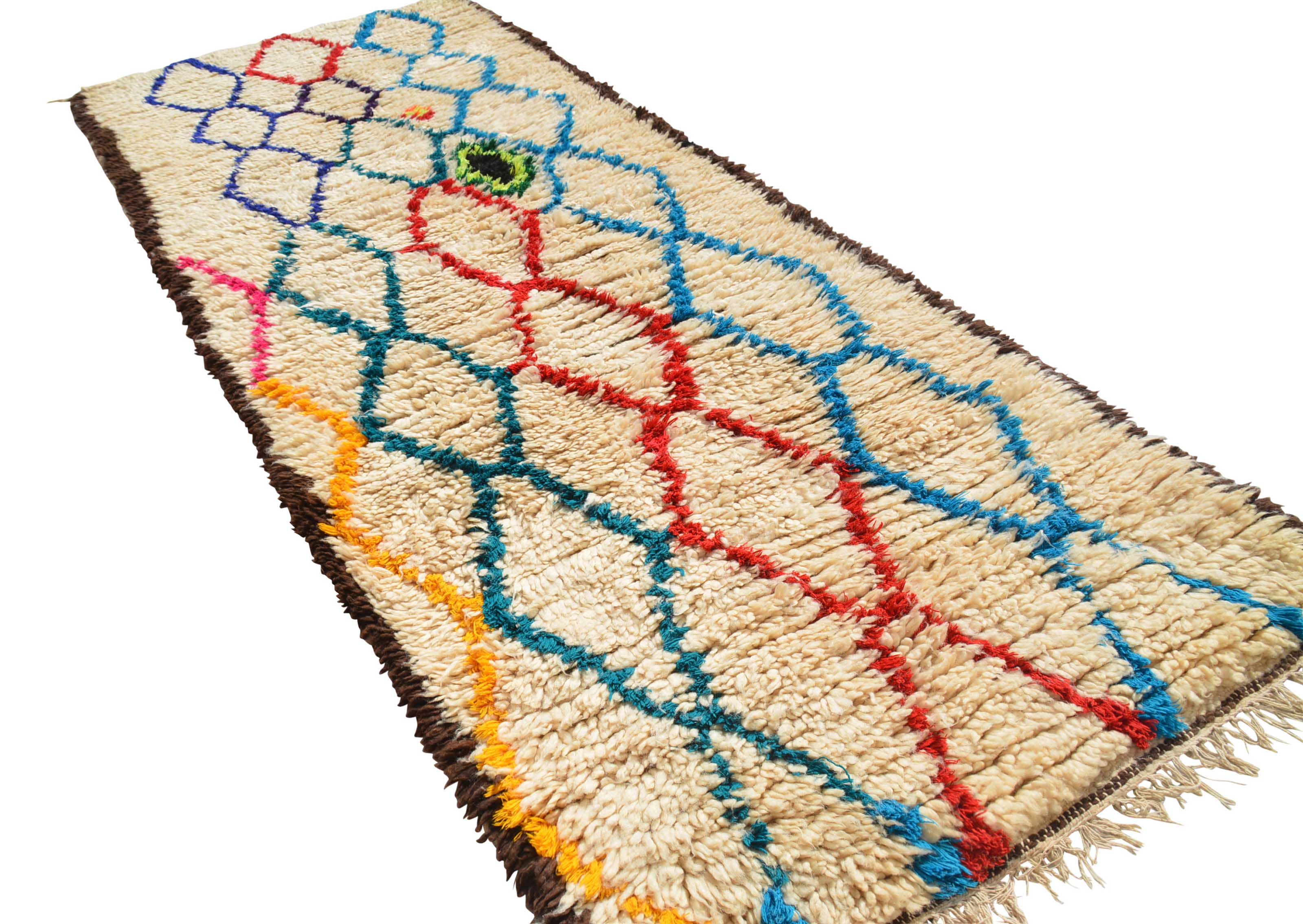 Vintage Moroccan Rug Vintage Shag Rug | Vintage Moroccan Runner Rug | Berber Rug | Illuminate Collective illuminate collective 