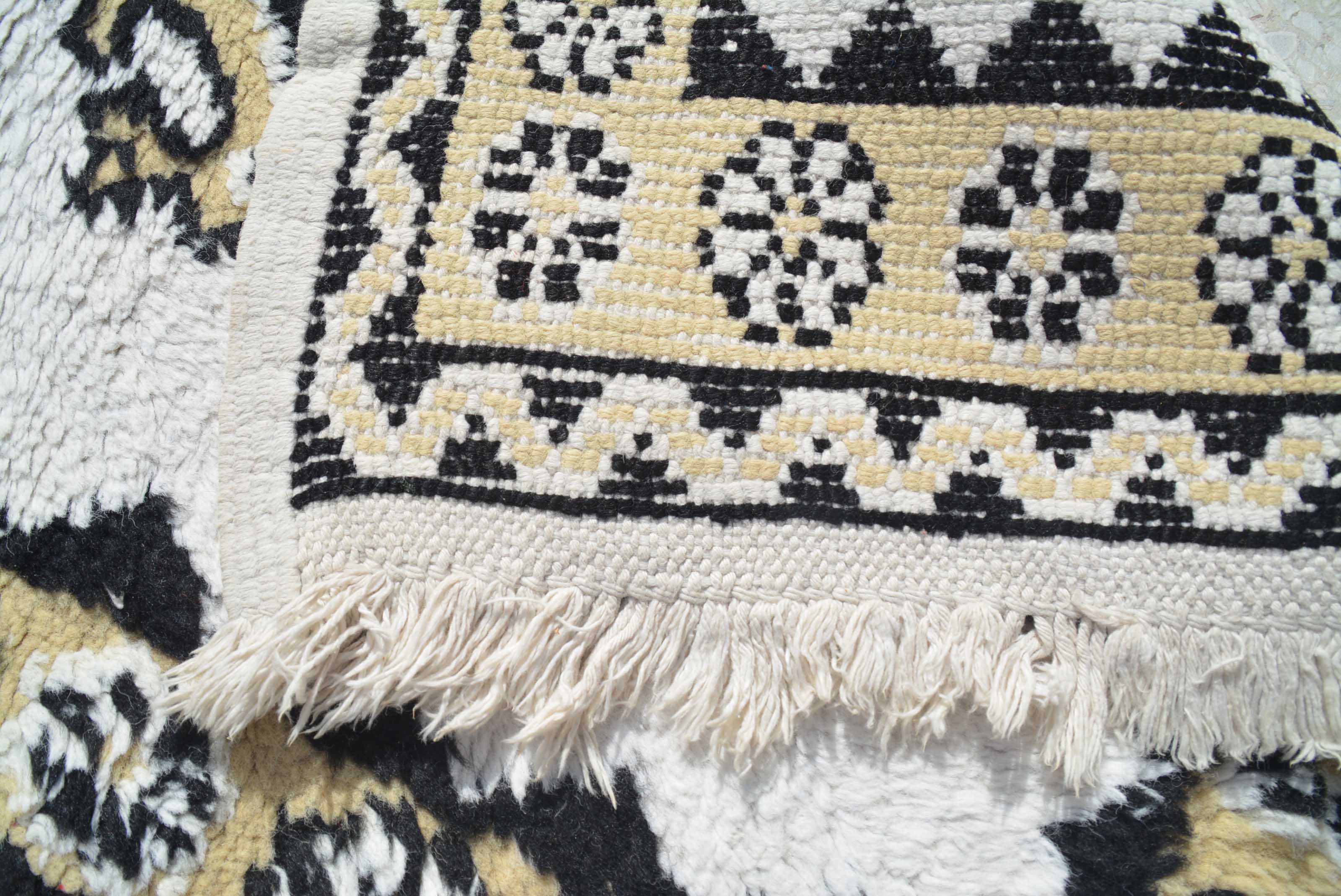 Vintage Moroccan Rug Vintage Southwestern Rugs - Black Vintage Rug - Illuminate Collective illuminate collective 
