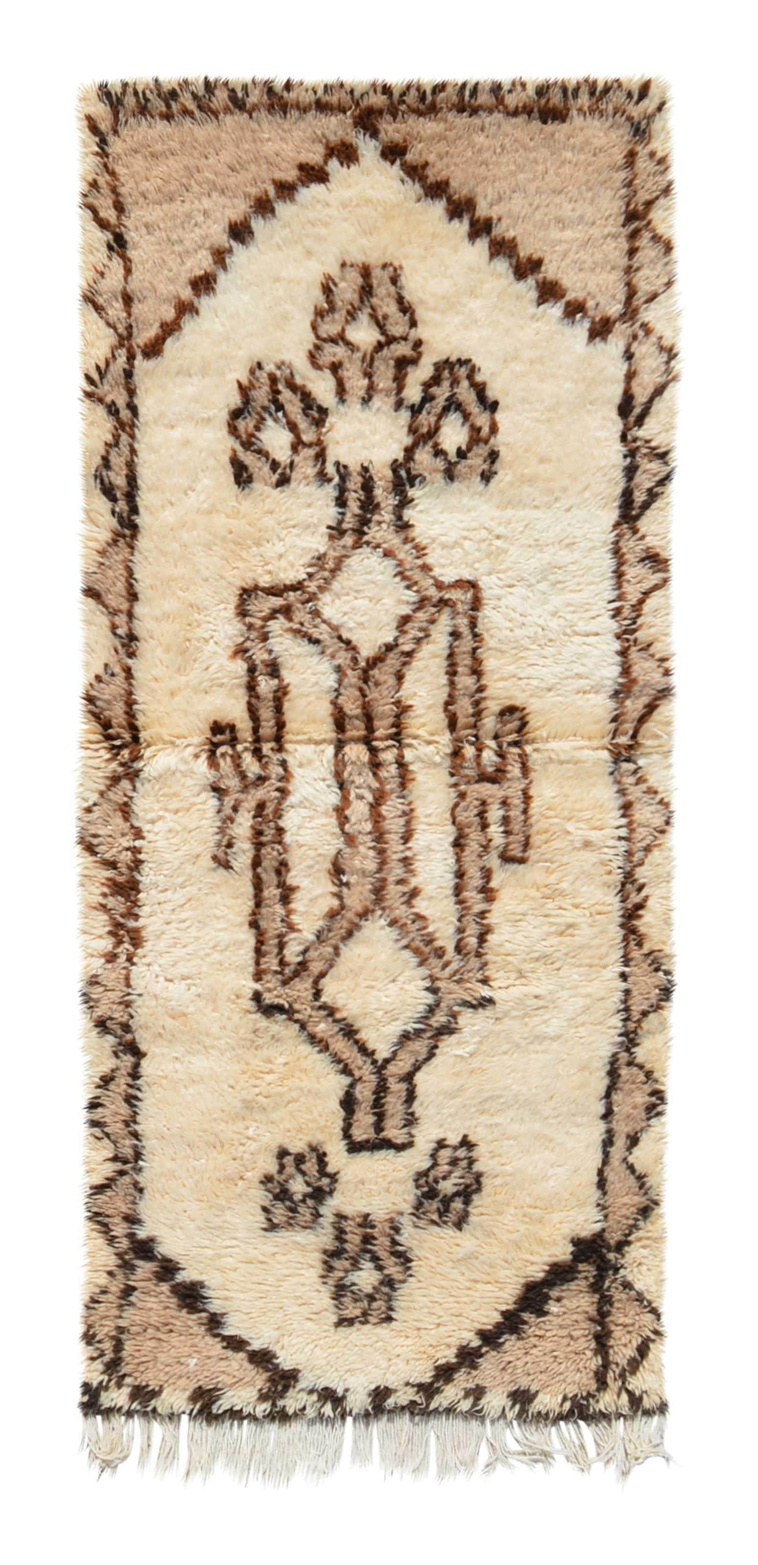 Vintage Moroccan Rug Vintage White Moroccan rug Illuminate Collective